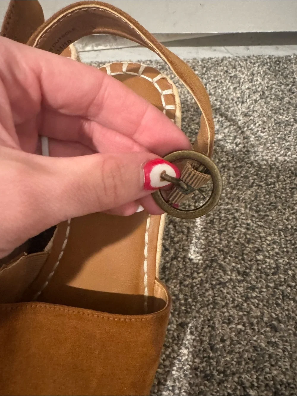 Universal Thread Brown Suede Platform Espadrille Sandals